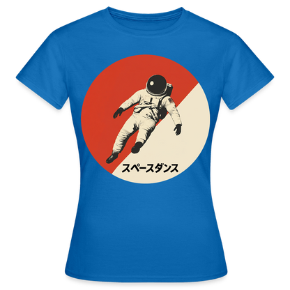 Space Dance, T-shirt dam - royalblå