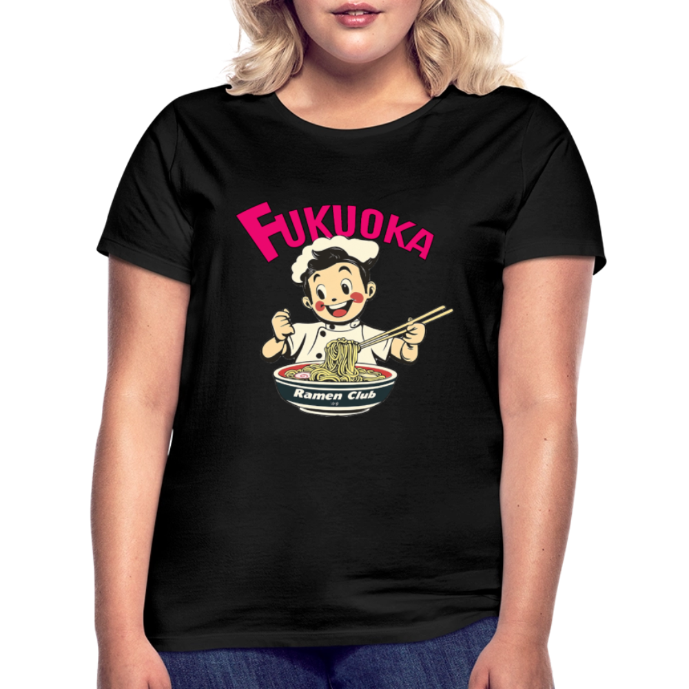 Fukuoka Ramen Club, T-shirt dam - svart