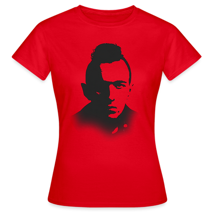 Stencil of Rebellion, T-shirt dam - röd