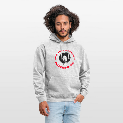 Where Music Lives – Powered by Acceso Family, Luvtröja unisex - ljusgråmelerad