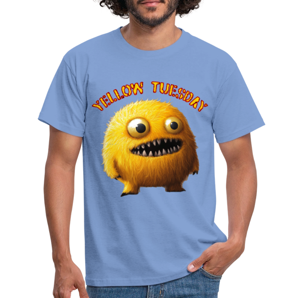 Yellow Tuesday – Funky, Not Blue, T-shirt herr - carolina blue