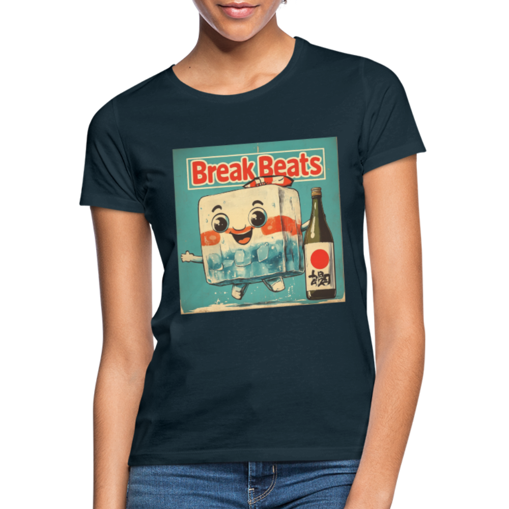 Nippon Break Beats, T-shirt dam - marinblå