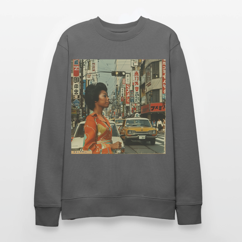 Yumi Sakamoto, Ekologisk sweatshirt CHANGER unisex från Stanley/Stella - kolgrå