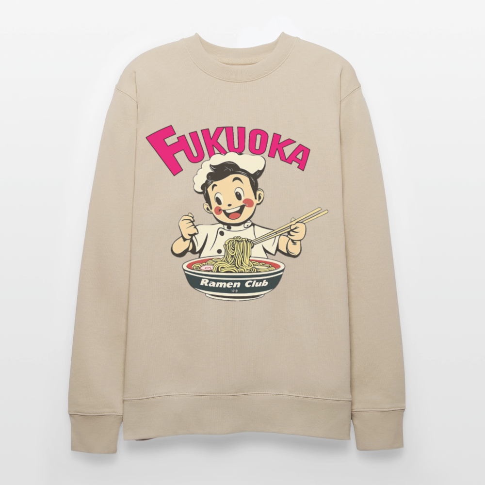 Fukuoka Ramen Club, Ekologisk sweatshirt CHANGER unisex från Stanley/Stella - beige