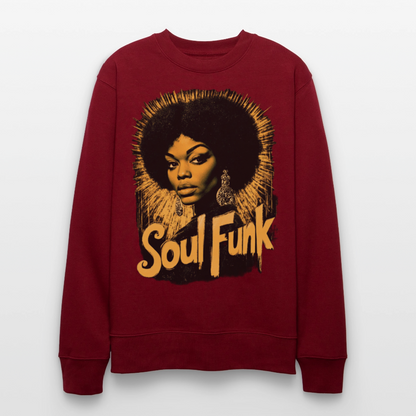 Soul Funk, Ekologisk sweatshirt CHANGER unisex från Stanley/Stella - vinröd