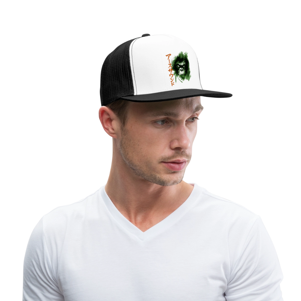 Earth Sound, Trucker Cap - vit/svart