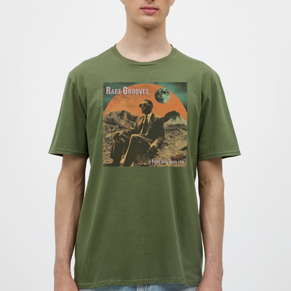 Vinylskatter: Att hitta sällsynta grooves, T-shirt herr - Militärgrön