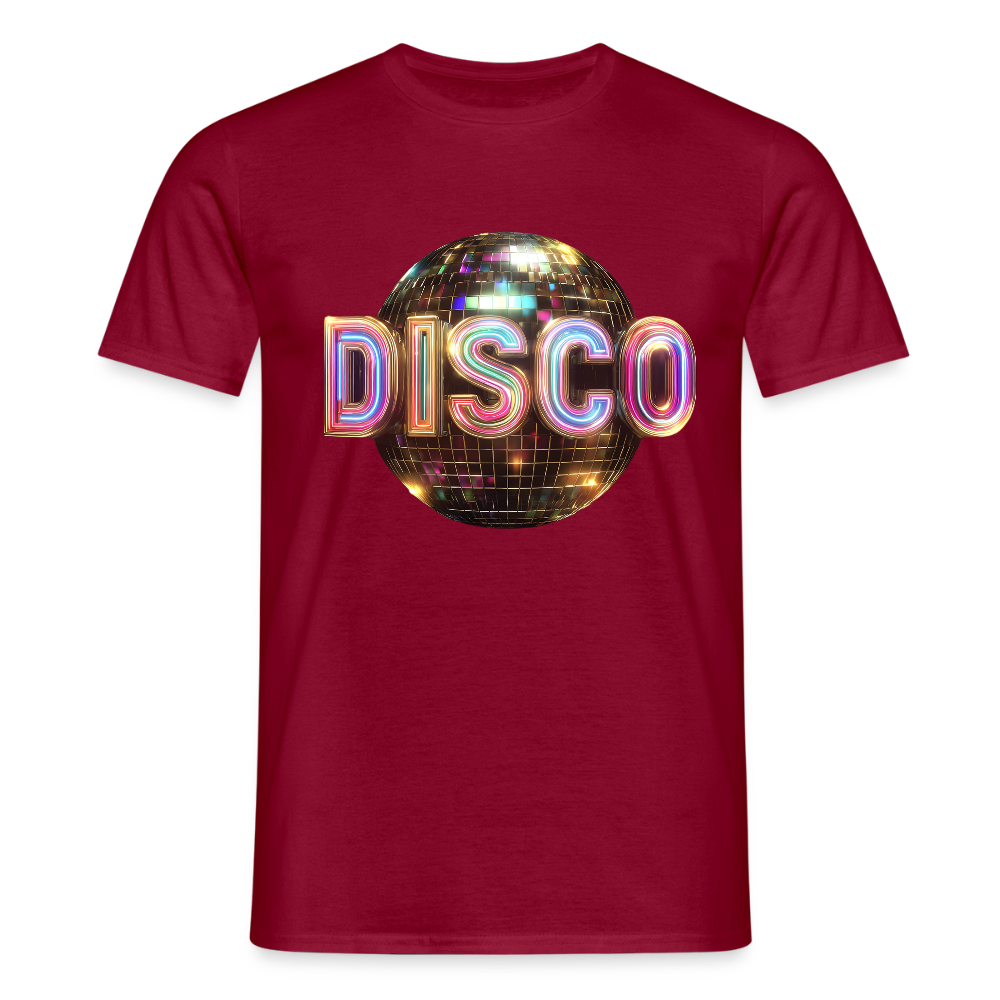 Disco Dreamscape, T-shirt herr - tegelröd