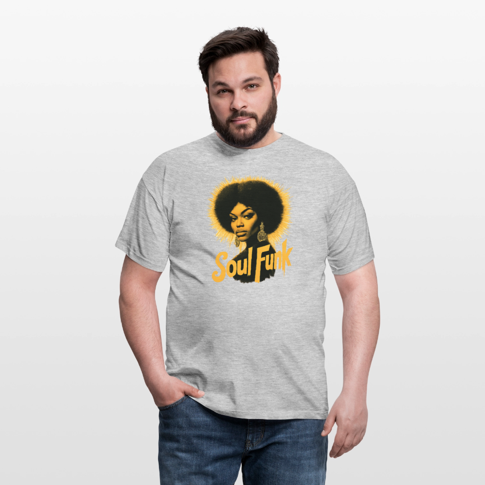 Soul Funk, T-shirt herr - gråmelerad