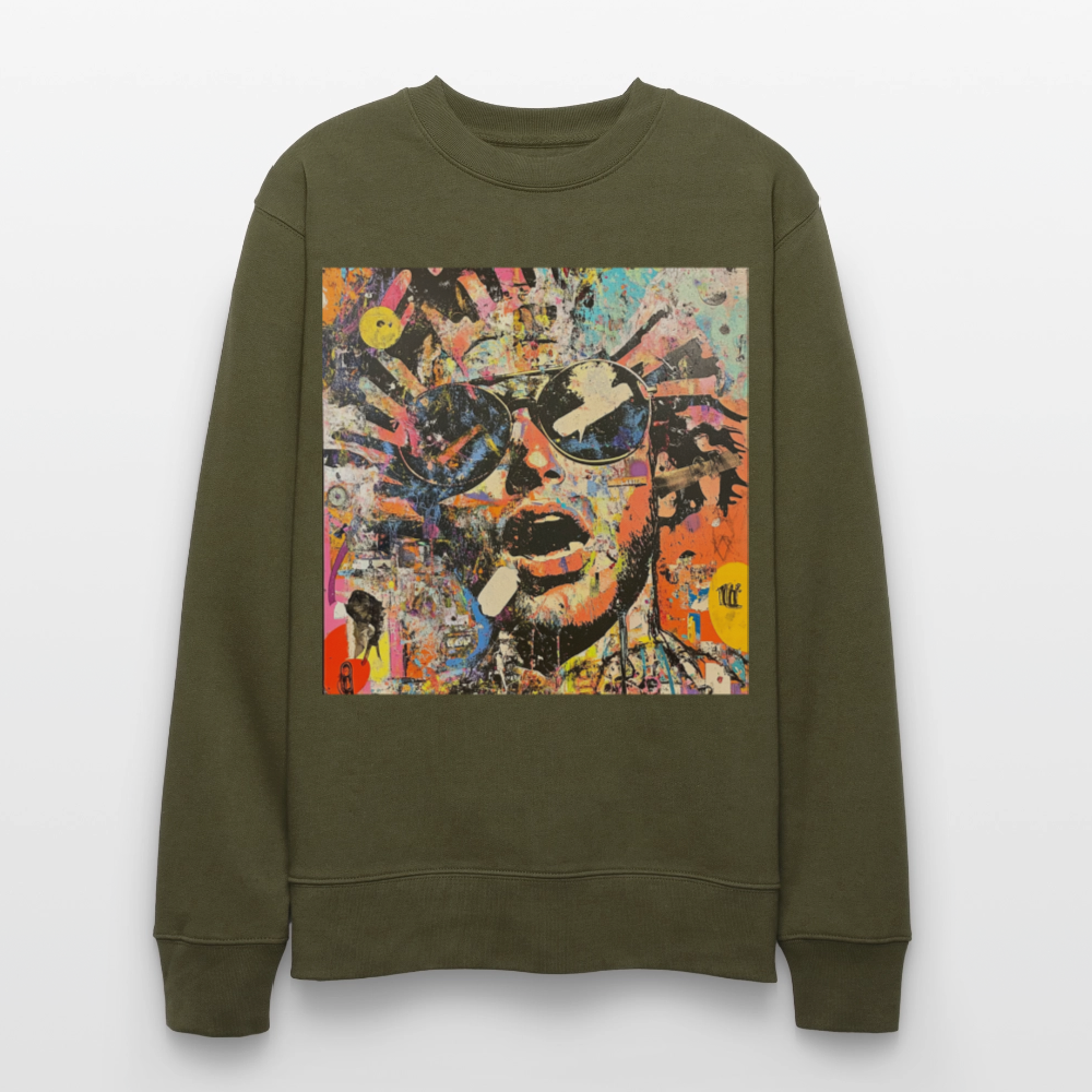 Cosmic Soul Groove, Ekologisk sweatshirt CHANGER unisex från Stanley/Stella - kaki