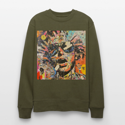 Cosmic Soul Groove, Ekologisk sweatshirt CHANGER unisex från Stanley/Stella - kaki