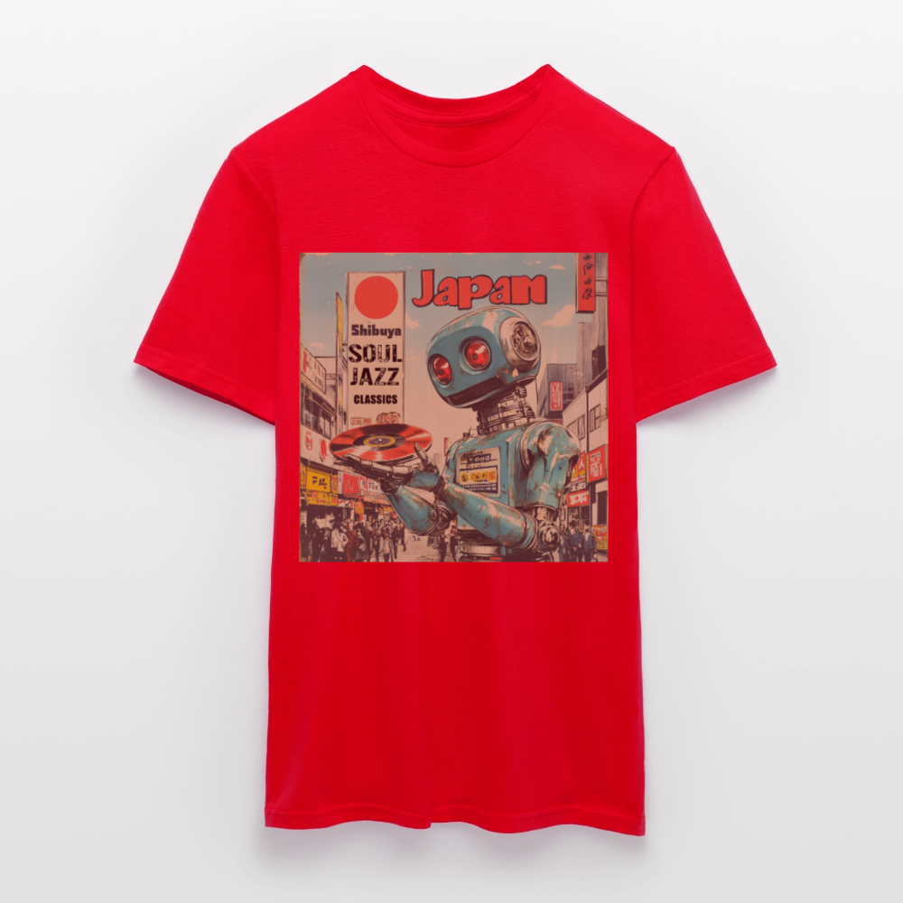 Shibuya Soul Jazz Classics, T-shirt herr - röd