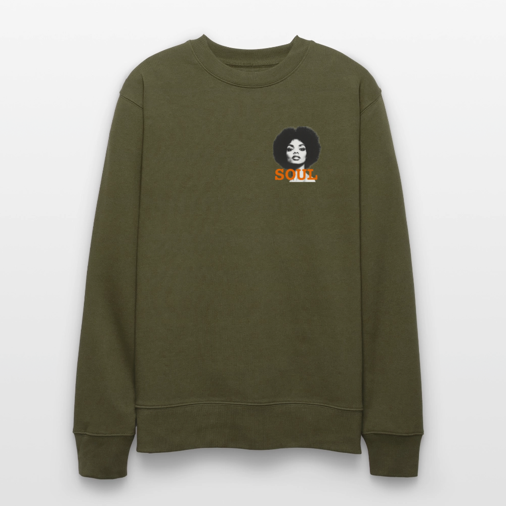 SOUL PWR, Ekologisk sweatshirt CHANGER unisex från Stanley/Stella - kaki