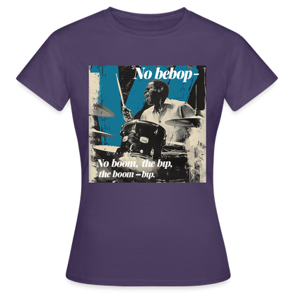 Push It Bebop, T-shirt dam - mörklila