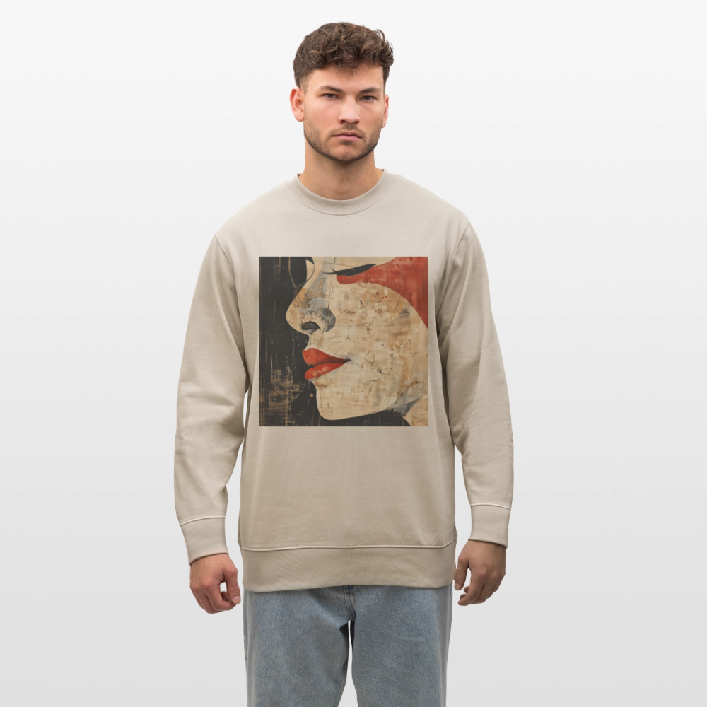 Doften av körsbärsblomning, Ekologisk sweatshirt CHANGER unisex från Stanley/Stella - beige