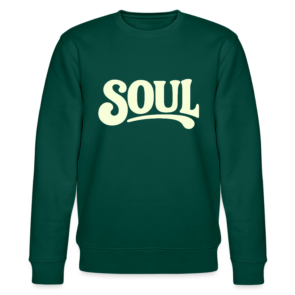 All About Soul, Ekologisk sweatshirt CHANGER unisex från Stanley/Stella - skogsgrön