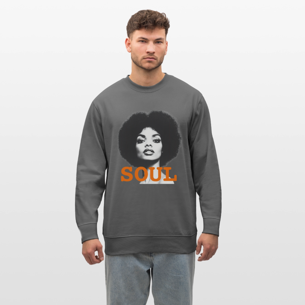 Soul PWR, Ekologisk sweatshirt CHANGER unisex från Stanley/Stella - kolgrå