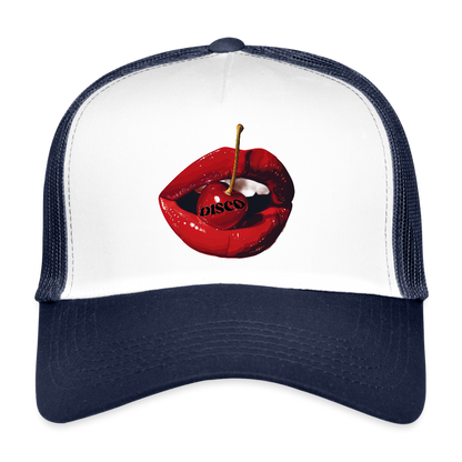 Taste of Disco, Trucker Cap - vit/marinblå