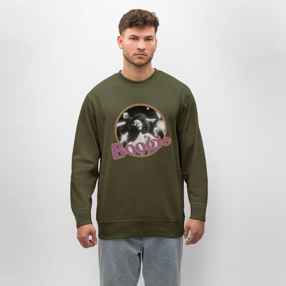 Electric Groove, Ekologisk sweatshirt CHANGER unisex från Stanley/Stella - kaki