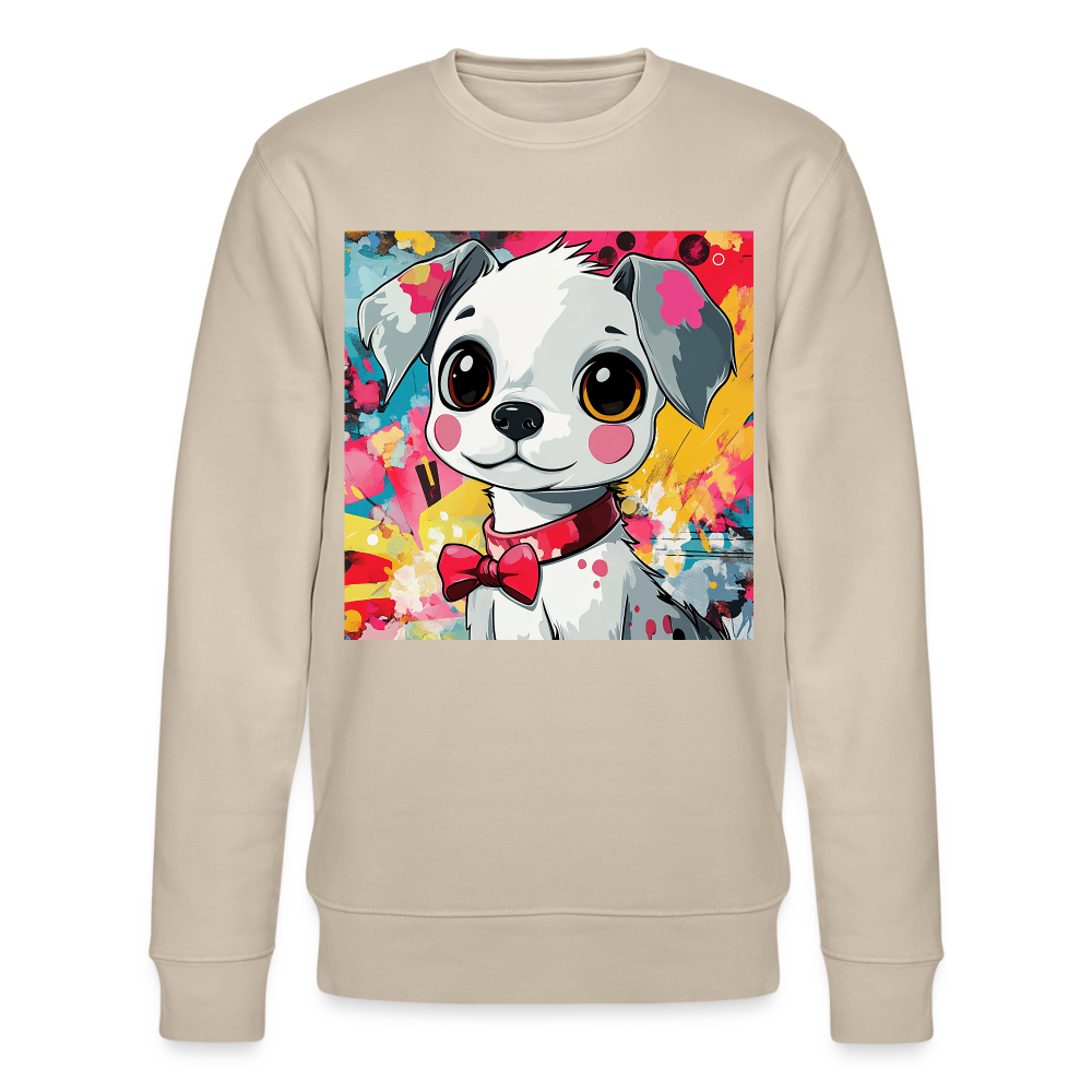 En vän eller fiende?, Ekologisk sweatshirt CHANGER unisex från Stanley/Stella - beige