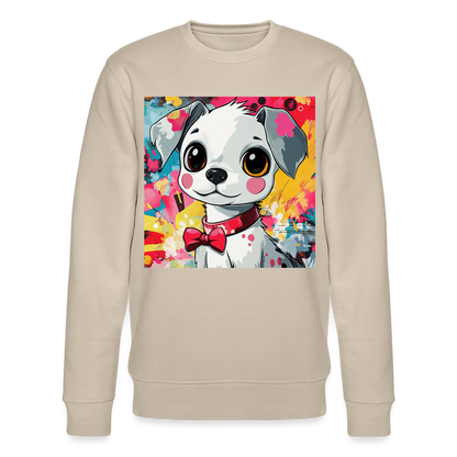 En vän eller fiende?, Ekologisk sweatshirt CHANGER unisex från Stanley/Stella - beige