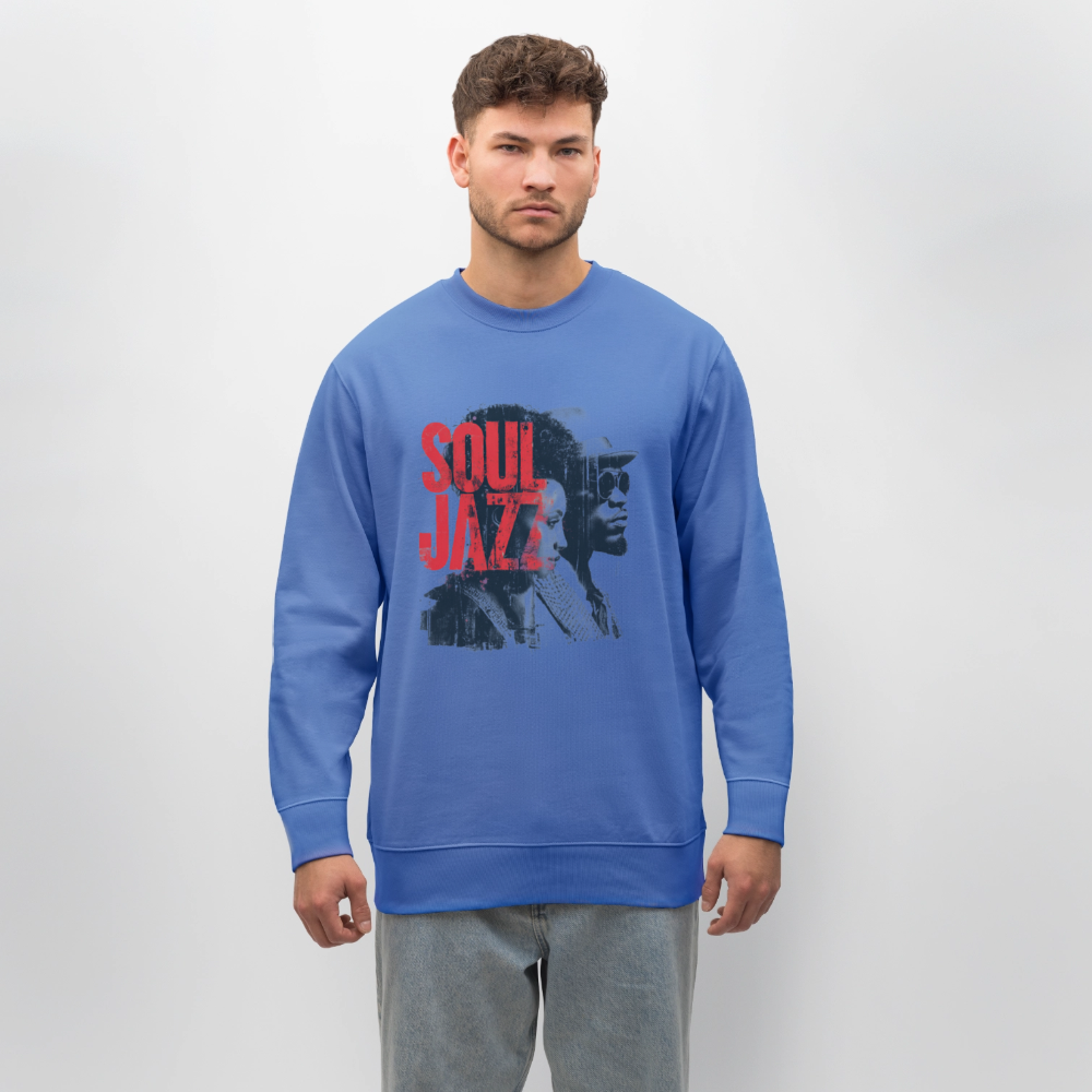 The Essence of Soul Jazz, Ekologisk sweatshirt CHANGER unisex från Stanley/Stella - blå