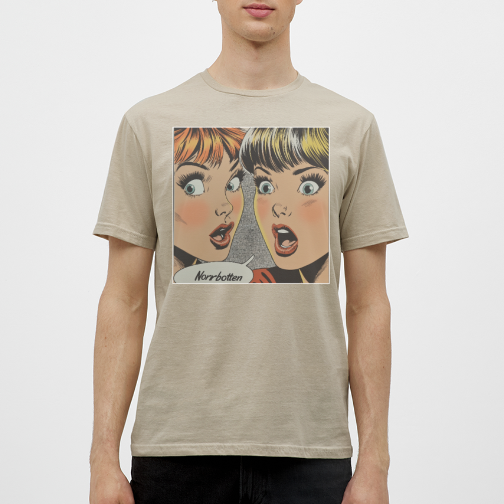 Förvånade röster från norr, T-shirt herr - sandbeige