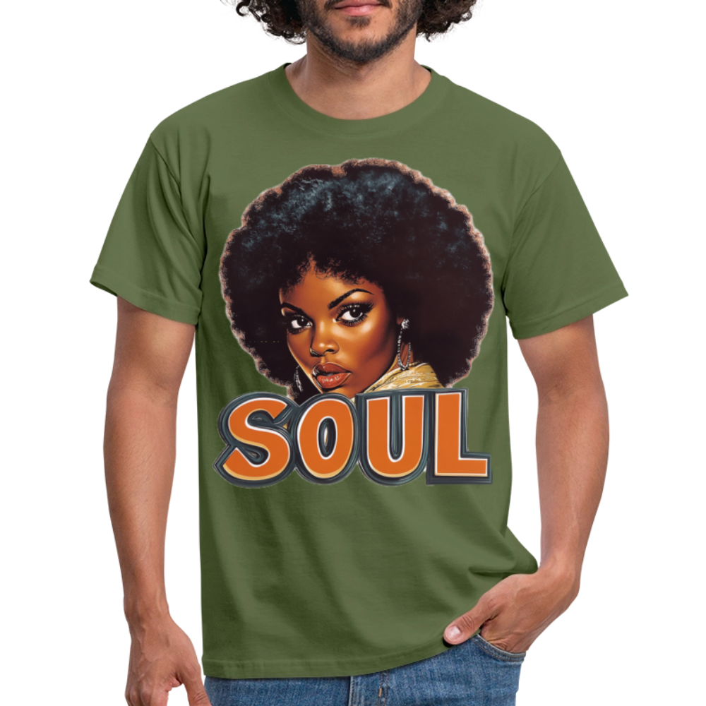 Soulful Vibes, T-shirt herr - Militärgrön