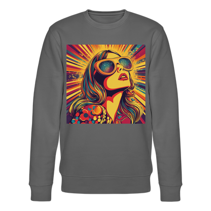 Disco Fever, Ekologisk sweatshirt CHANGER unisex från Stanley/Stella - kolgrå