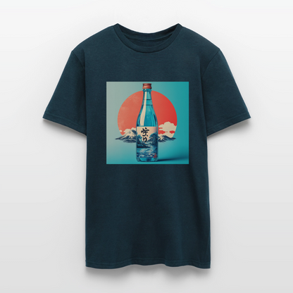 Stillhet i glas, T-shirt herr - marinblå