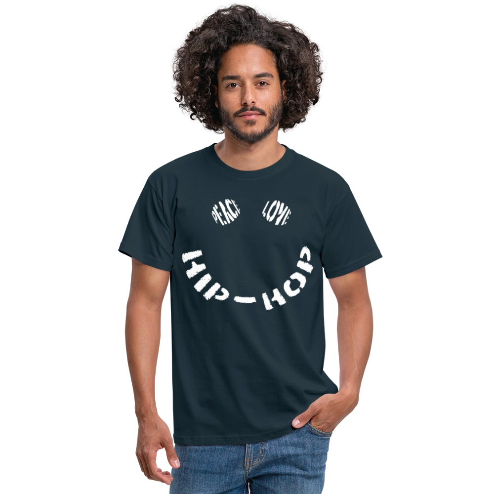 Peace, Love & Hip-Hop, T-shirt herr - marinblå