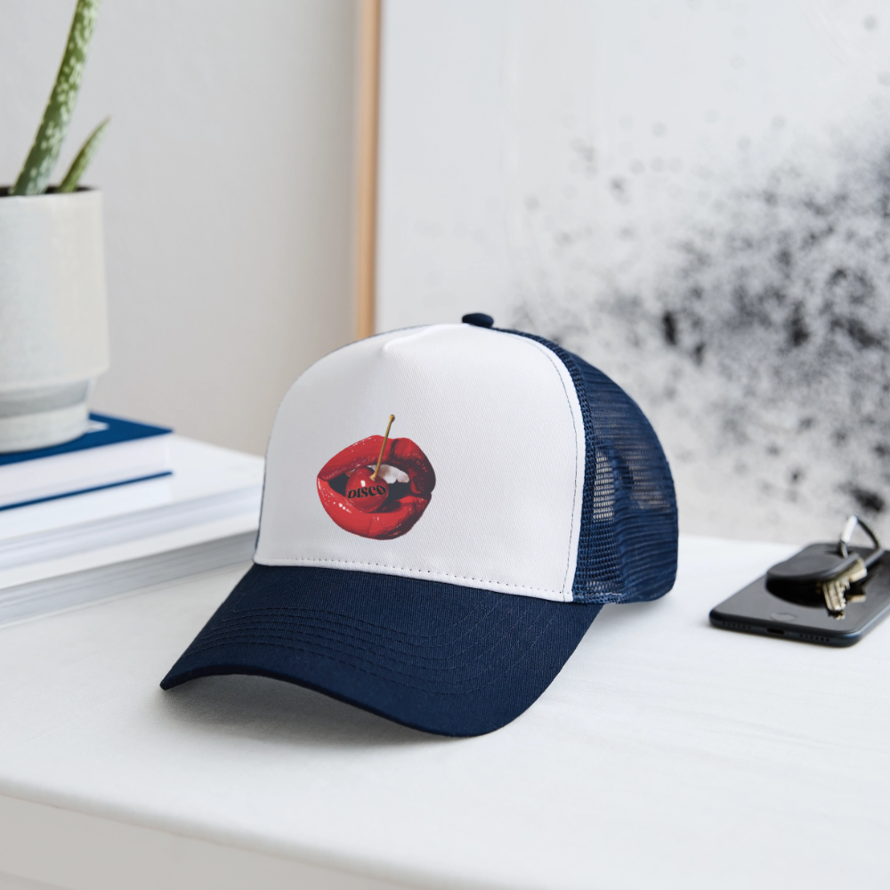 Taste of Disco, Trucker Cap - vit/marinblå