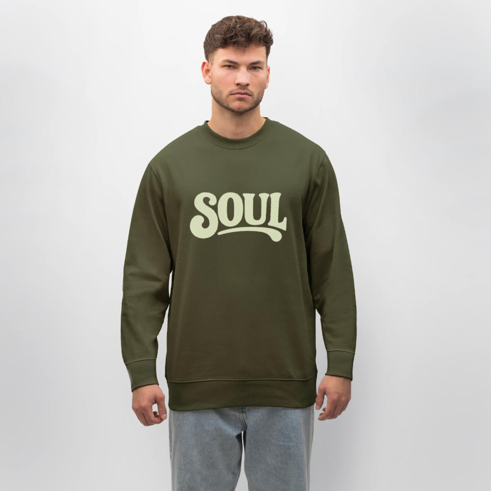 All About Soul, Ekologisk sweatshirt CHANGER unisex från Stanley/Stella - kaki