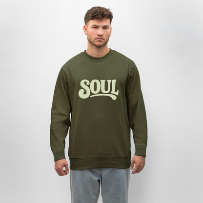 All About Soul, Ekologisk sweatshirt CHANGER unisex från Stanley/Stella - kaki