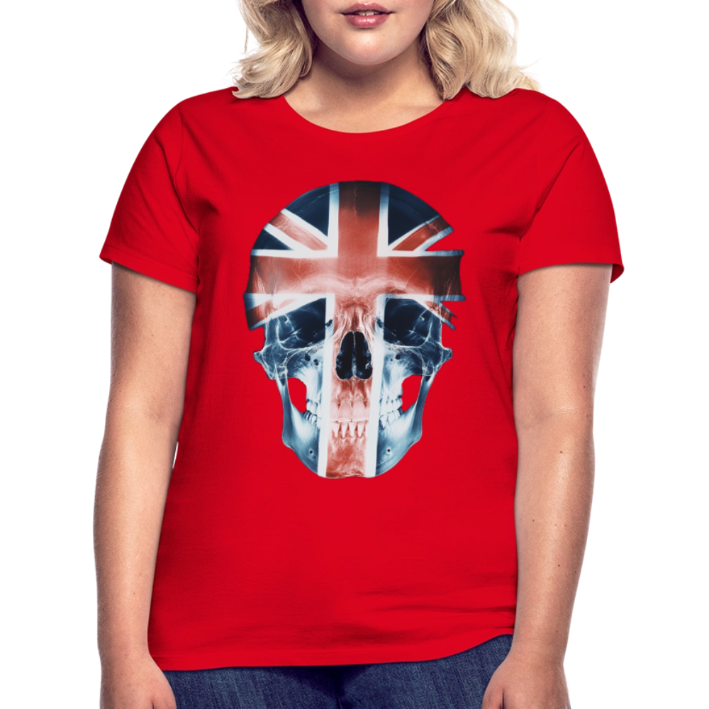 God Save the Skull, T-shirt dam - röd