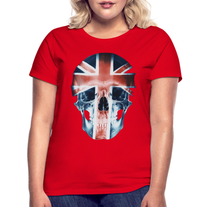 God Save the Skull, T-shirt dam - röd