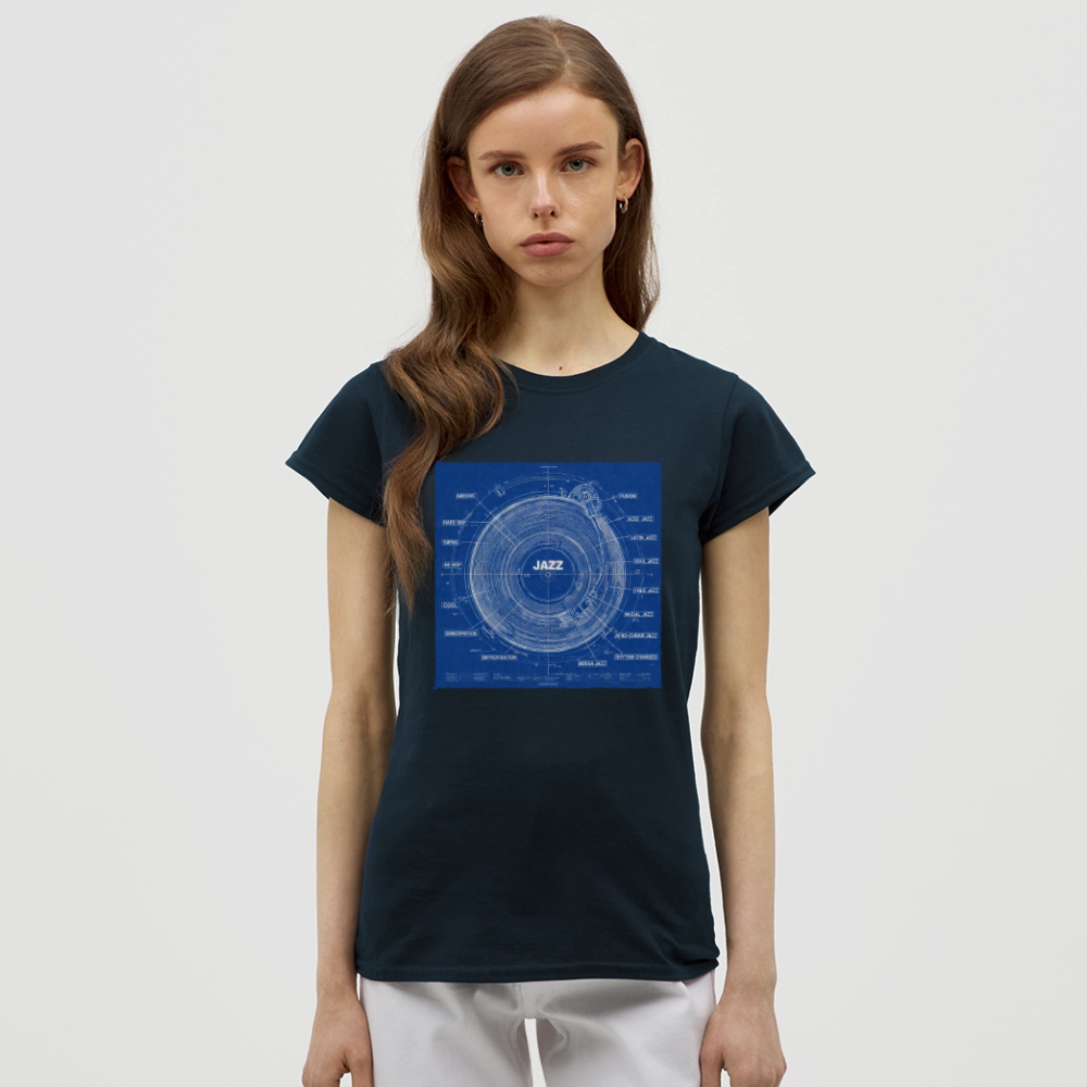Kind of Blueprint, T-shirt dam - marinblå