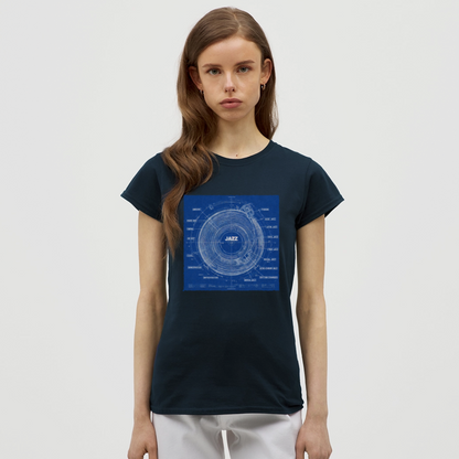 Kind of Blueprint, T-shirt dam - marinblå