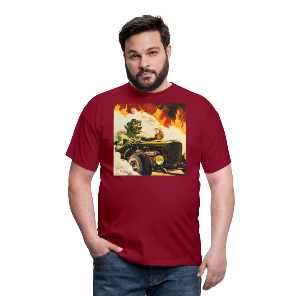 Ragg-Rex, T-shirt herr - tegelröd