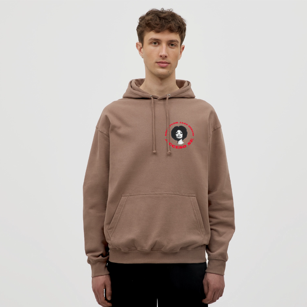 Where Music Lives – Powered by Acceso Family (small print), Luvtröja unisex - mocka