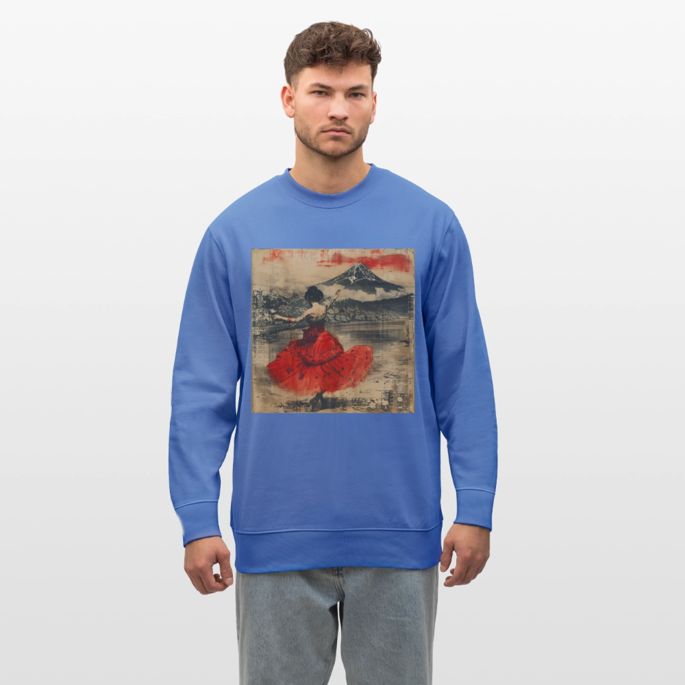 Flamenco i Solens Land, Ekologisk sweatshirt CHANGER unisex från Stanley/Stella - blå