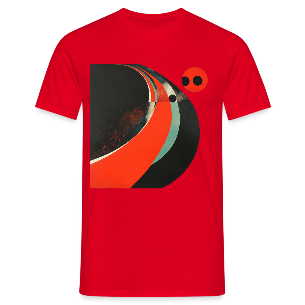 Distant Vinyl Dreams, T-shirt herr - röd