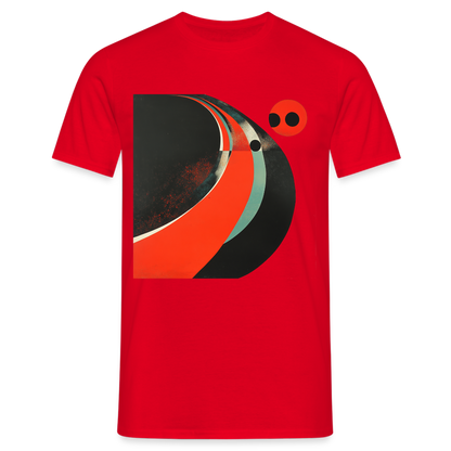 Distant Vinyl Dreams, T-shirt herr - röd