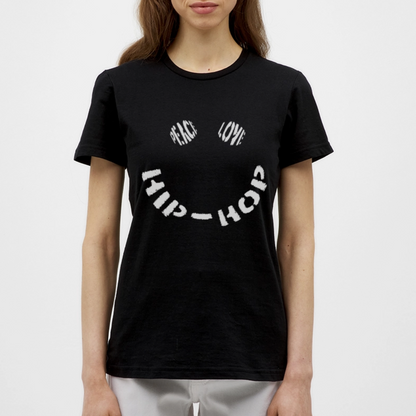 Peace, Love & Hip-Hop, T-shirt dam - svart