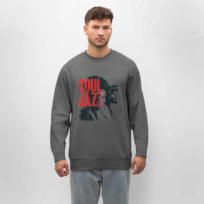 The Essence of Soul Jazz, Ekologisk sweatshirt CHANGER unisex från Stanley/Stella - kolgrå