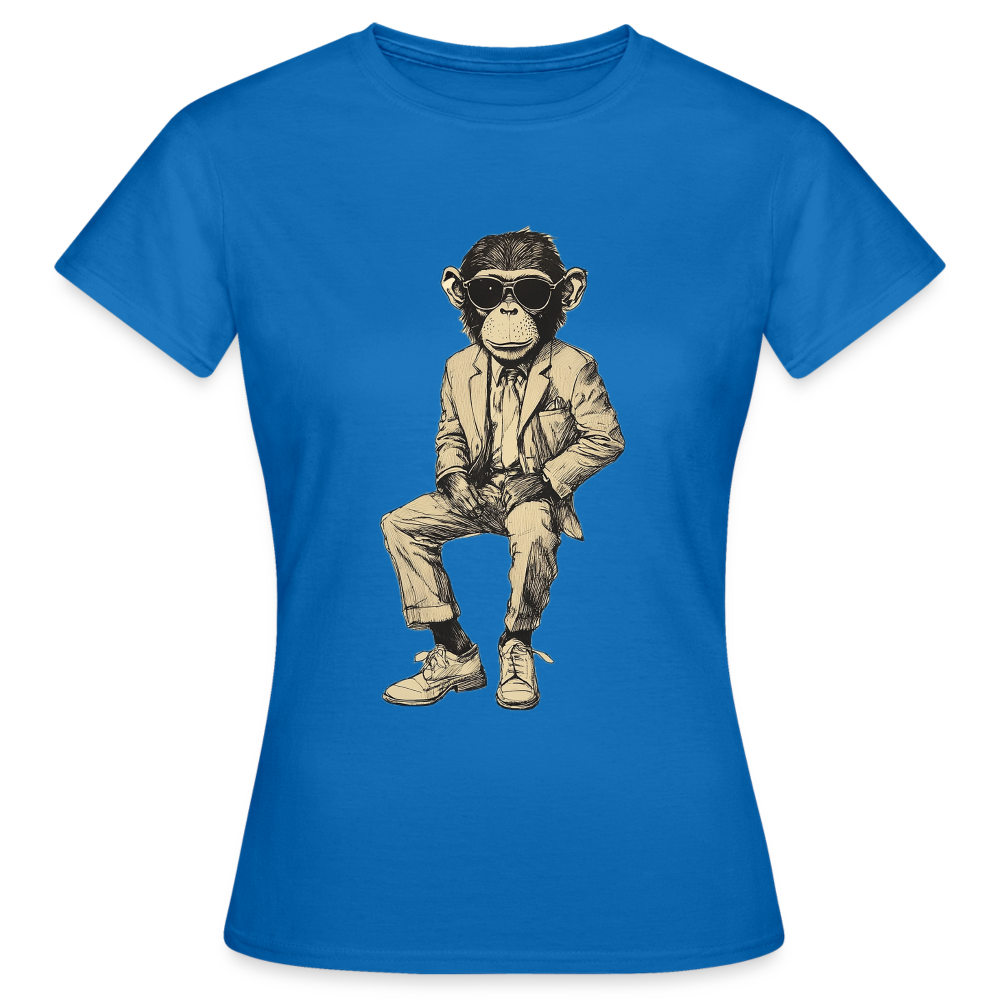 Mod Monkey, T-shirt dam - royalblå