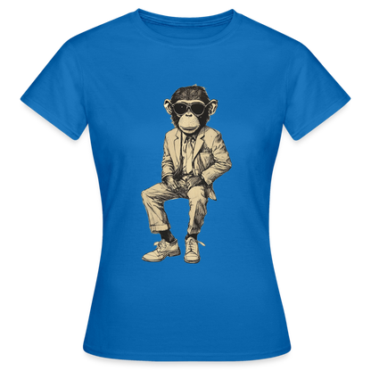 Mod Monkey, T-shirt dam - royalblå