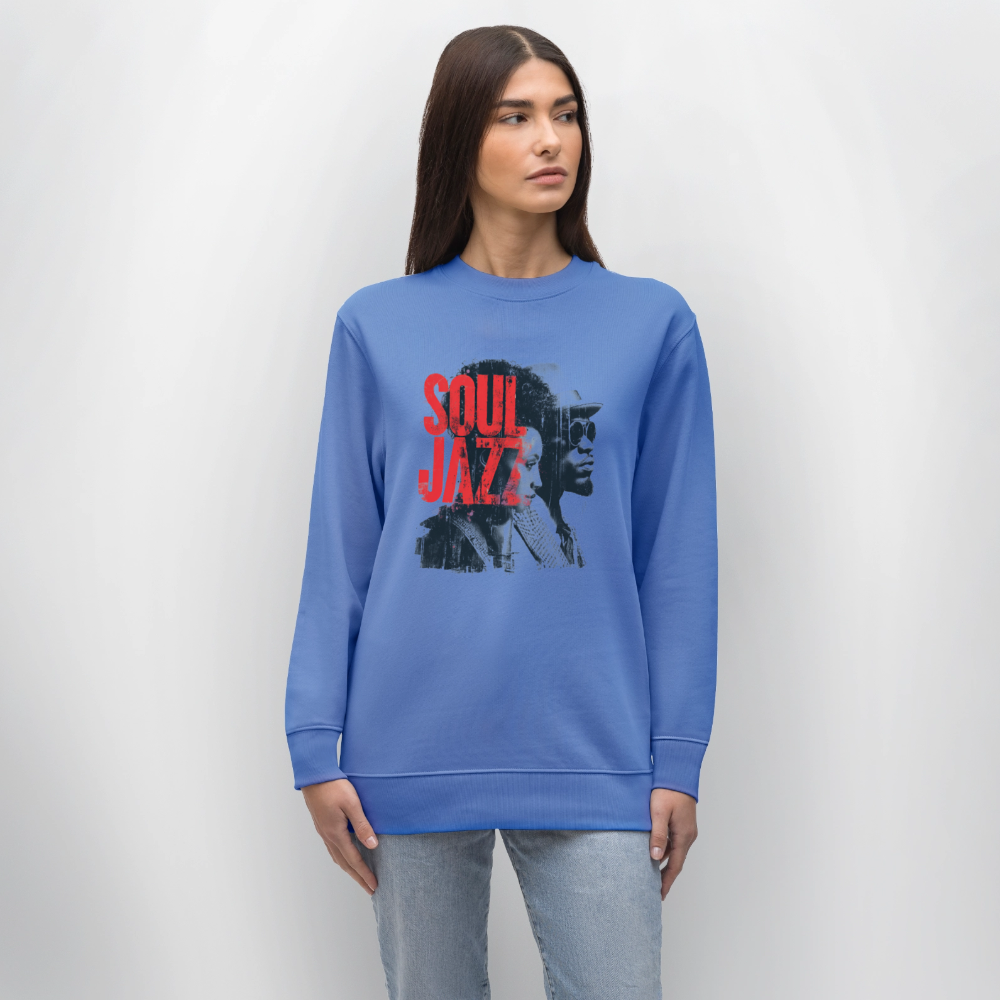 The Essence of Soul Jazz, Ekologisk sweatshirt CHANGER unisex från Stanley/Stella - blå