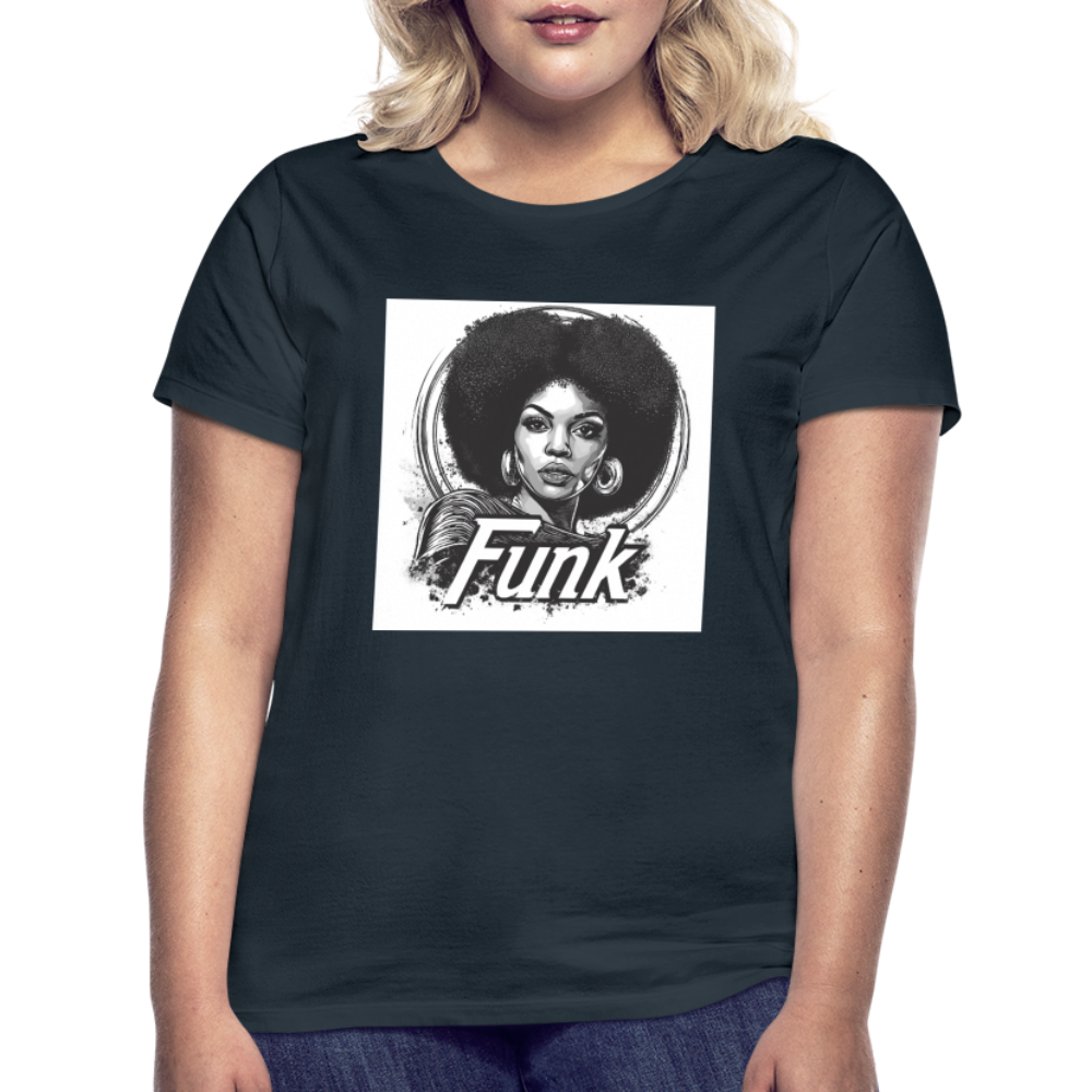 Funk Queen: Power in Motion, T-shirt dam - marinblå