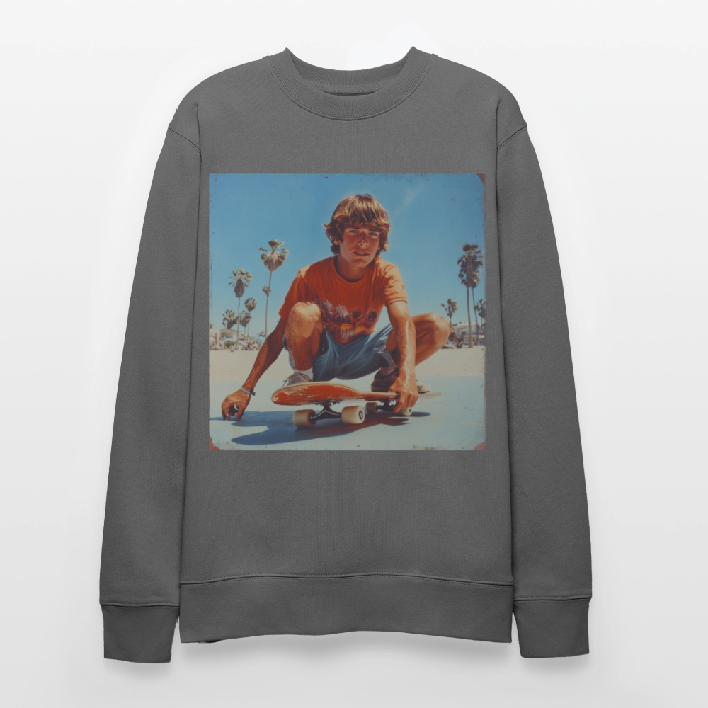 Sunset Vibes, 70s Style, Ekologisk sweatshirt CHANGER unisex från Stanley/Stella - kolgrå